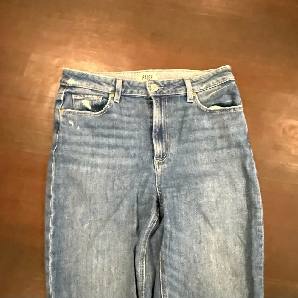 PAIGE Sarah Straight Ankle Jeans NWOT in Nightingale Wash - Picture 9 of 11